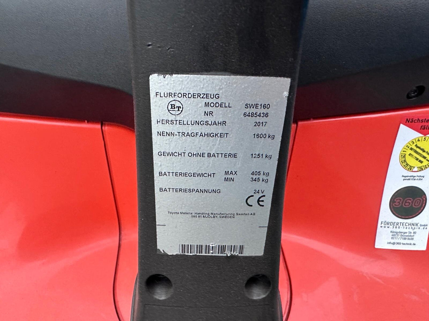 Toyota SWE160 Triplex 5400mm Hochhubwagen Elektro Stapler Lagertechnik Bild 13