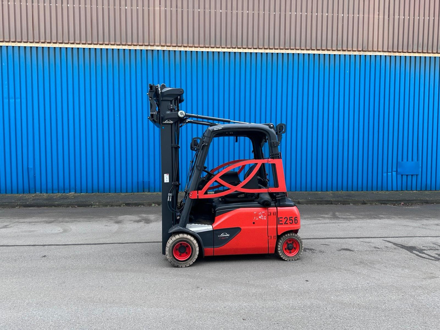 Linde E20PL-02 386 Triplex 5475mm Hub. Elektro Stapler Bild 9