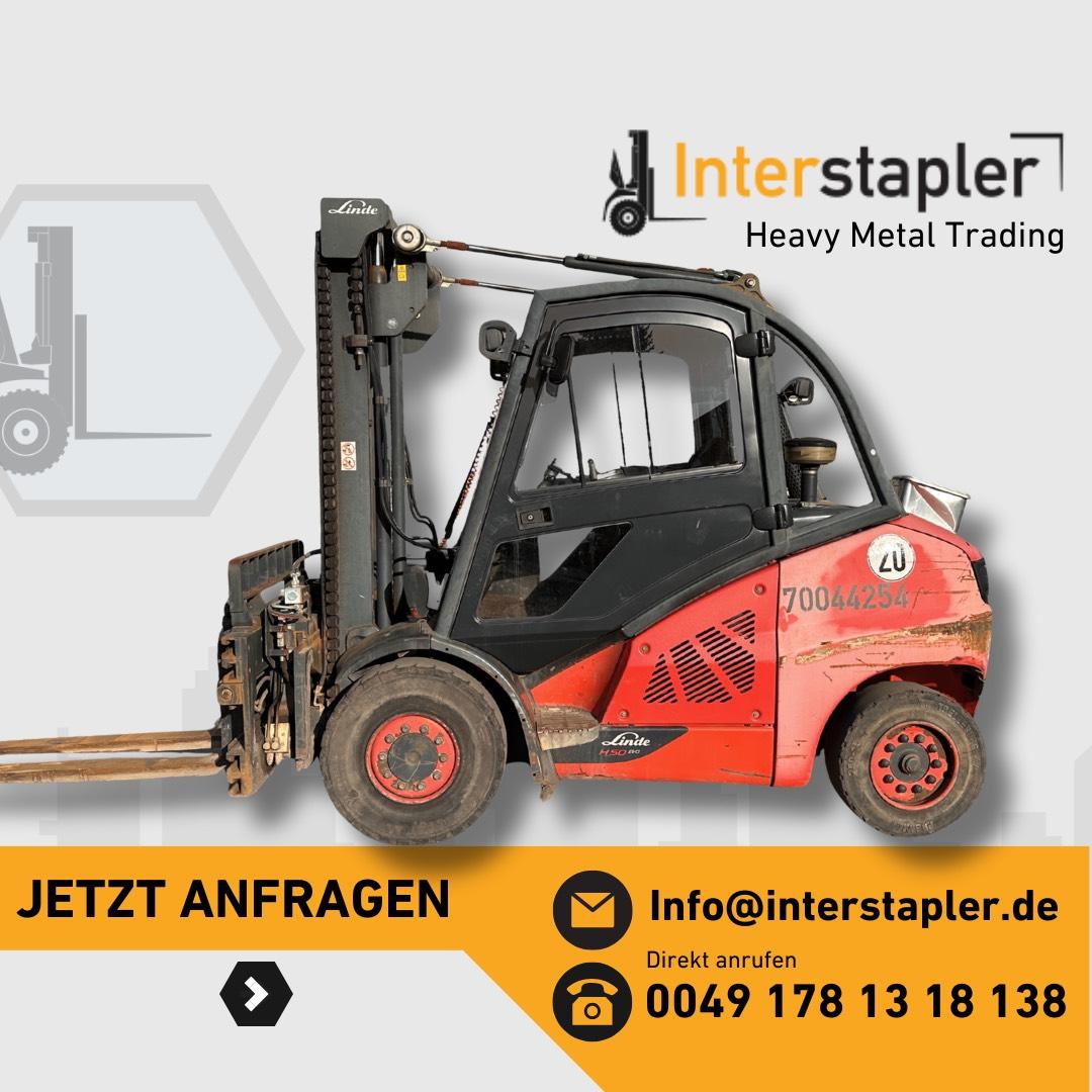 Linde H50D-02 Diesel Gabelstapler 3400mm Hub DZH Drehgerät Bild 1