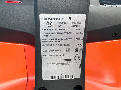 Toyota BT SWE160L Initialhub Triplex 5400mm Hochhubwagen Elektro Bild 12