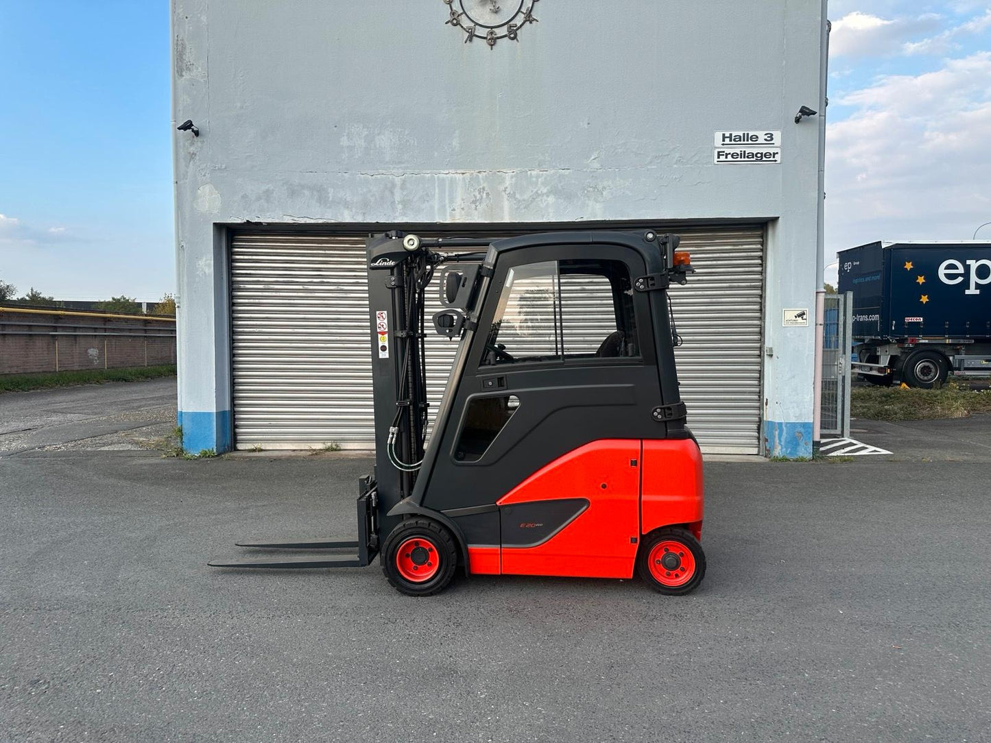Linde E20PH-02 Elektro Gabelstapler 2ton. 2020 3150mm Hub Bild 2