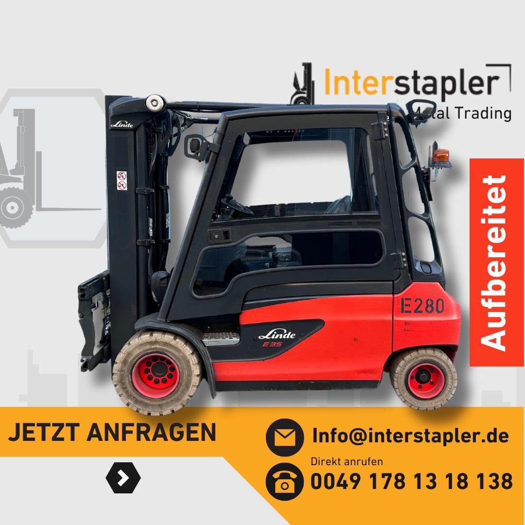 Linde E35L-01 Triplex 4380 Zinkenversteller 2022 3,5T 1467 Betr.H Bild 1