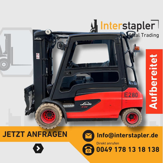 Linde E35L-01 Triplex 4380 Zinkenversteller 2022 3,5T 1467 Betr.H Bild 1