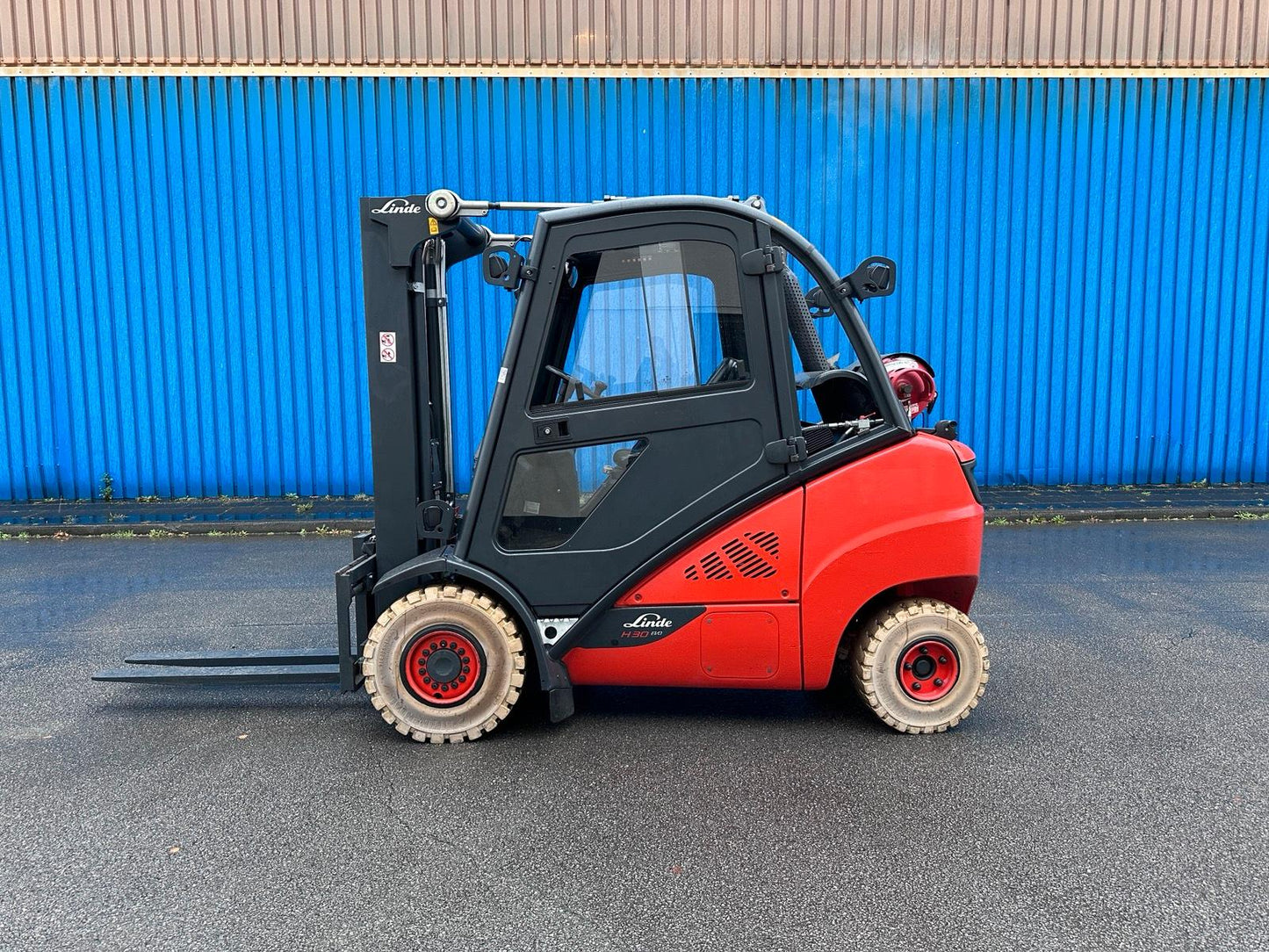 Linde H30T Triplex 4800mm Hub 3ton 2019 Gas Gabelstapler Bild 2