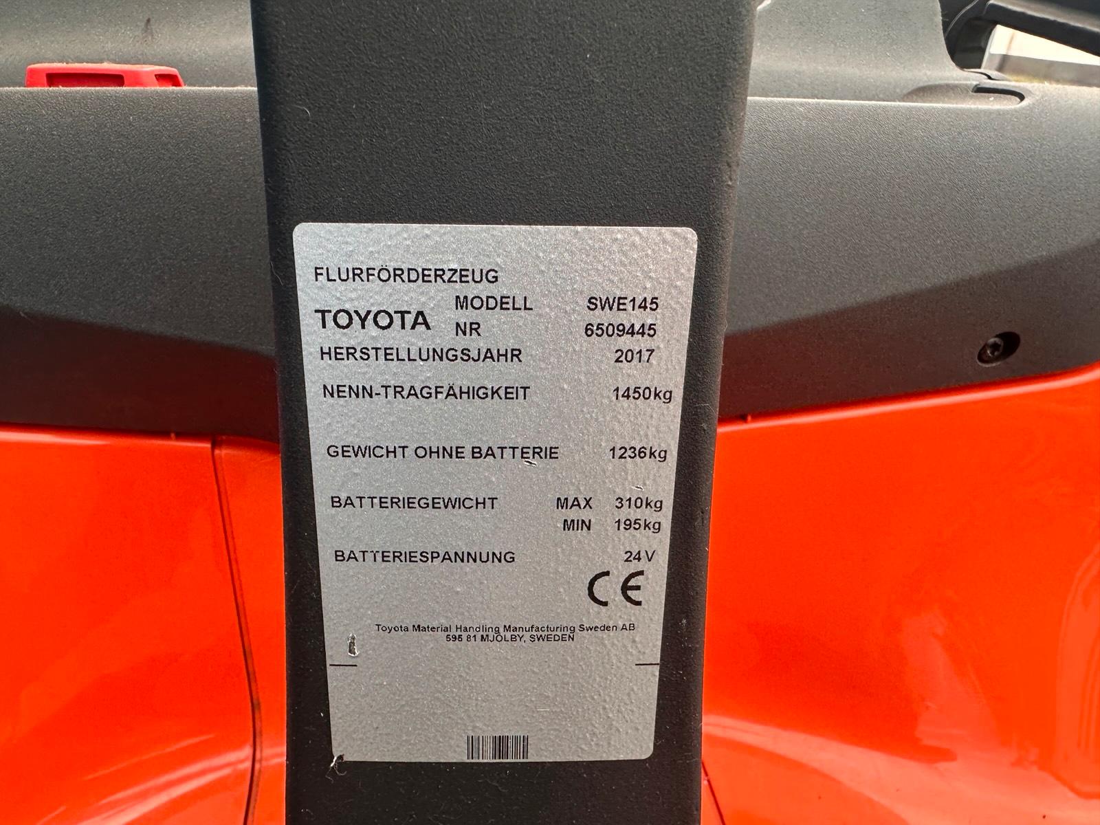 Toyota SWE145 Triplex 5400mm Hochhubwagen Elektrisch Bild 12