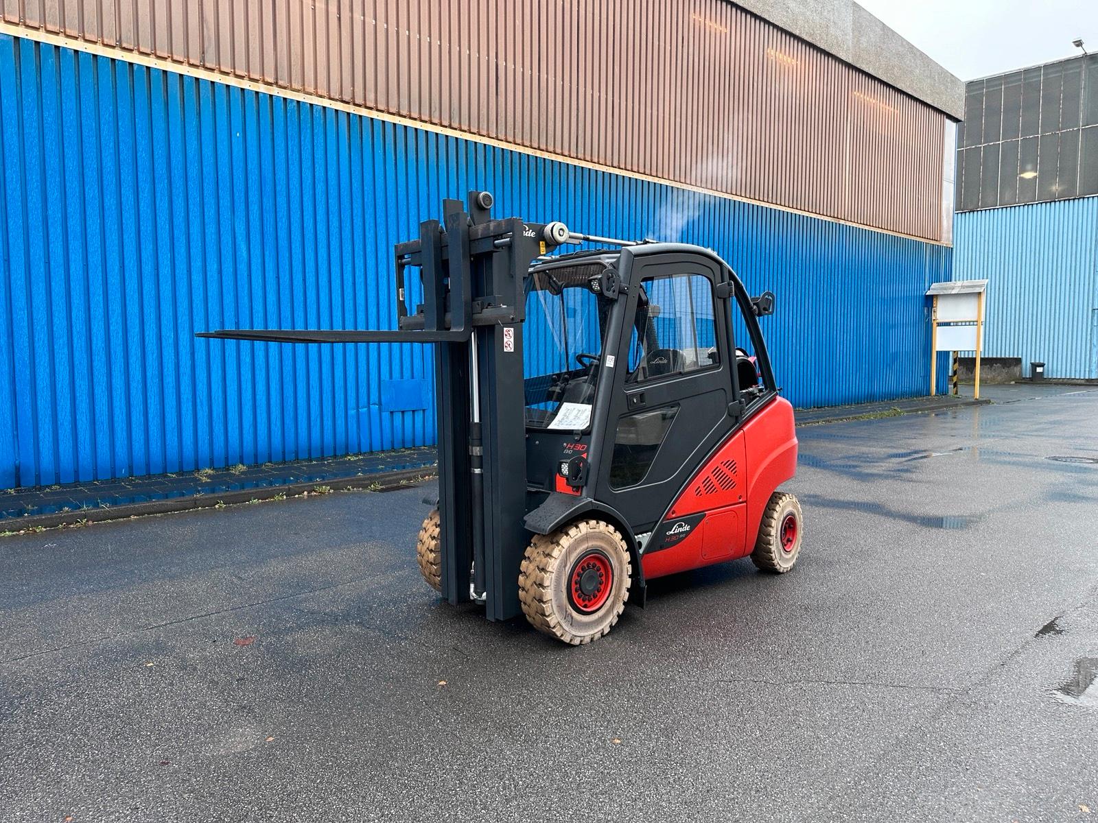 Linde H30T Triplex 4800mm Hub 3ton 2019 Gas Gabelstapler Bild 9