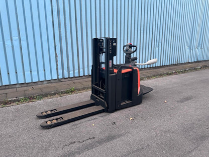 Toyota SPE200D Mitfahrer Doppelstock Hochhubwagen Elektro Stapler Bild 10