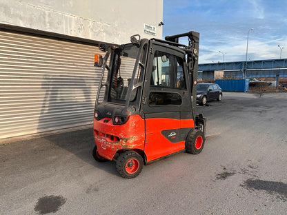 Linde E35HL-01 Elektro 3,5t Gabelstapler Zinkenversteller Kabine Bild 7