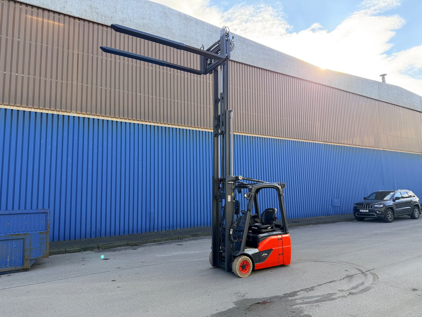 Linde E16 Triplex 4625mm Vorschubgabeln Zinkenversteller