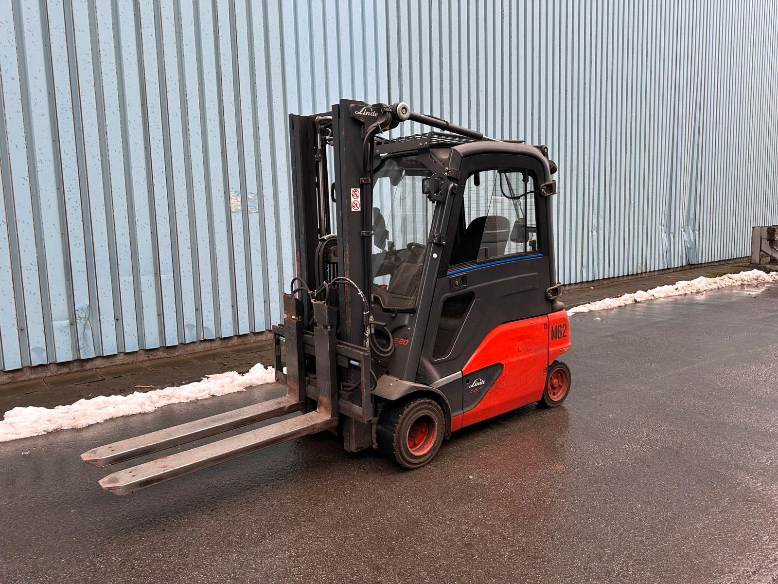 Linde E20PL Triplex 4625mm hub Voll 2Ton Elektro Gabelstapler Bild 2