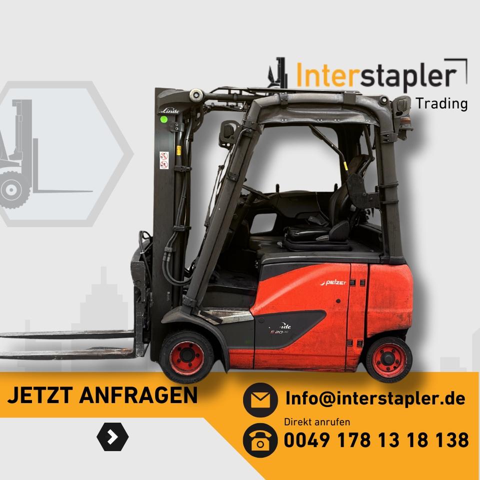 Linde E20PH-02 Triplex 4625mm Elektro Gabelstapler ZVG Bild 1