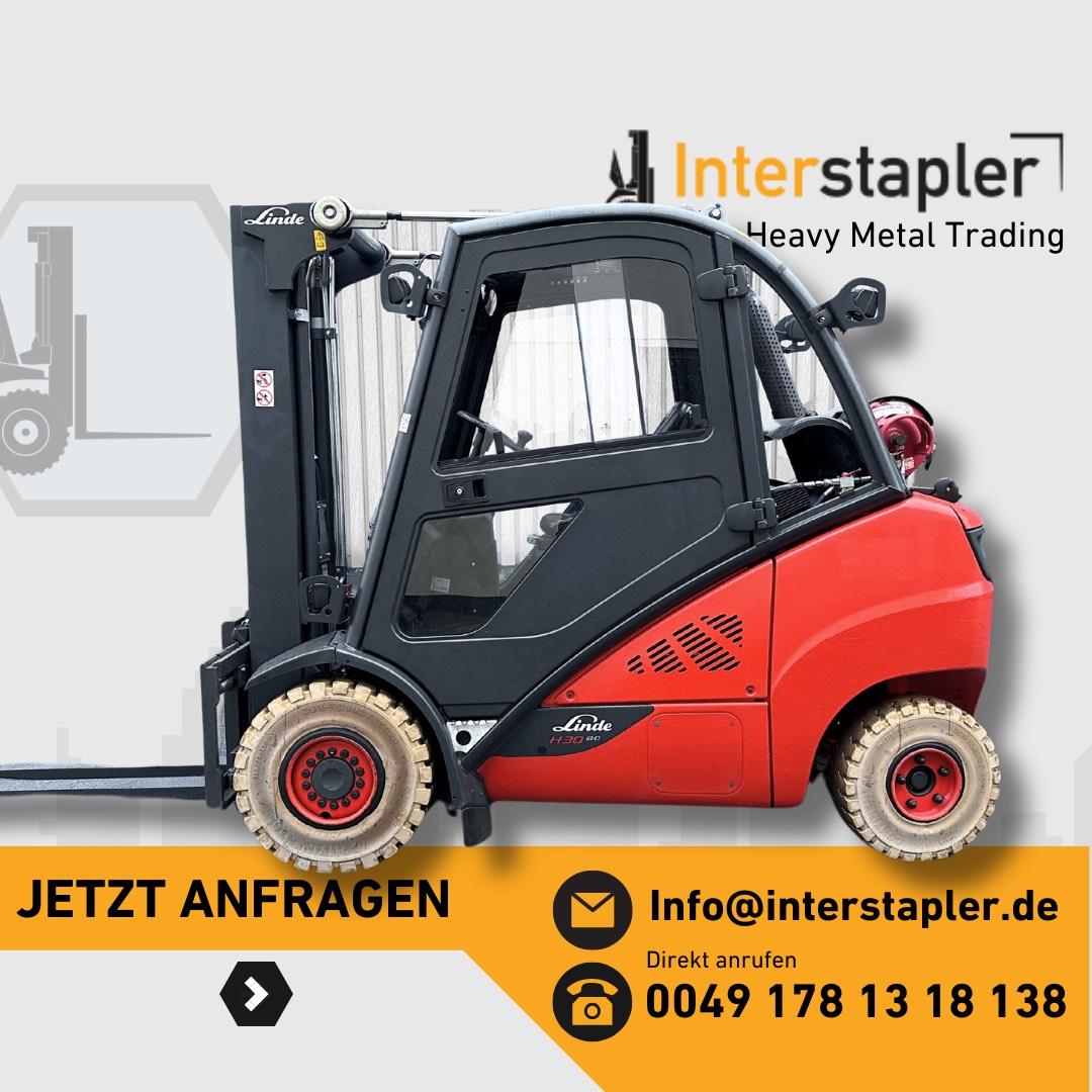 Linde H30T Triplex 4800mm Hub 3ton 2019 Gas Gabelstapler Bild 1