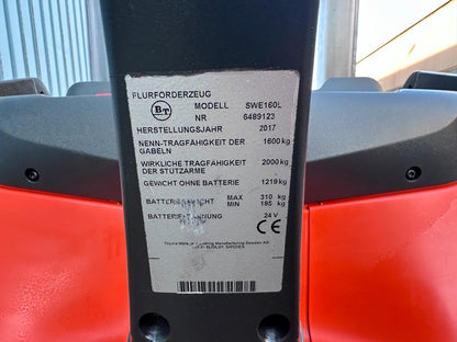 Toyota SWE160L Triplex 4500mm Elektro Hochhubwagen Bild 11