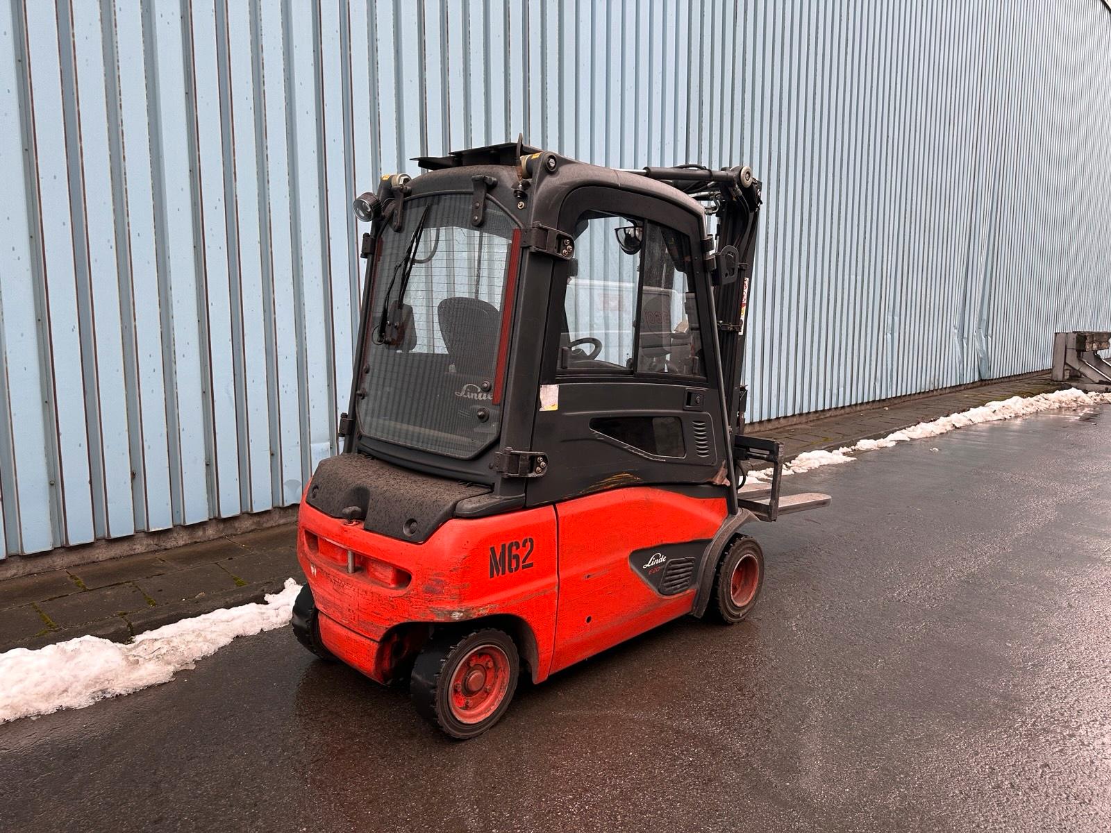 Linde E20PL Triplex 4625mm hub Voll 2Ton Elektro Gabelstapler Bild 13