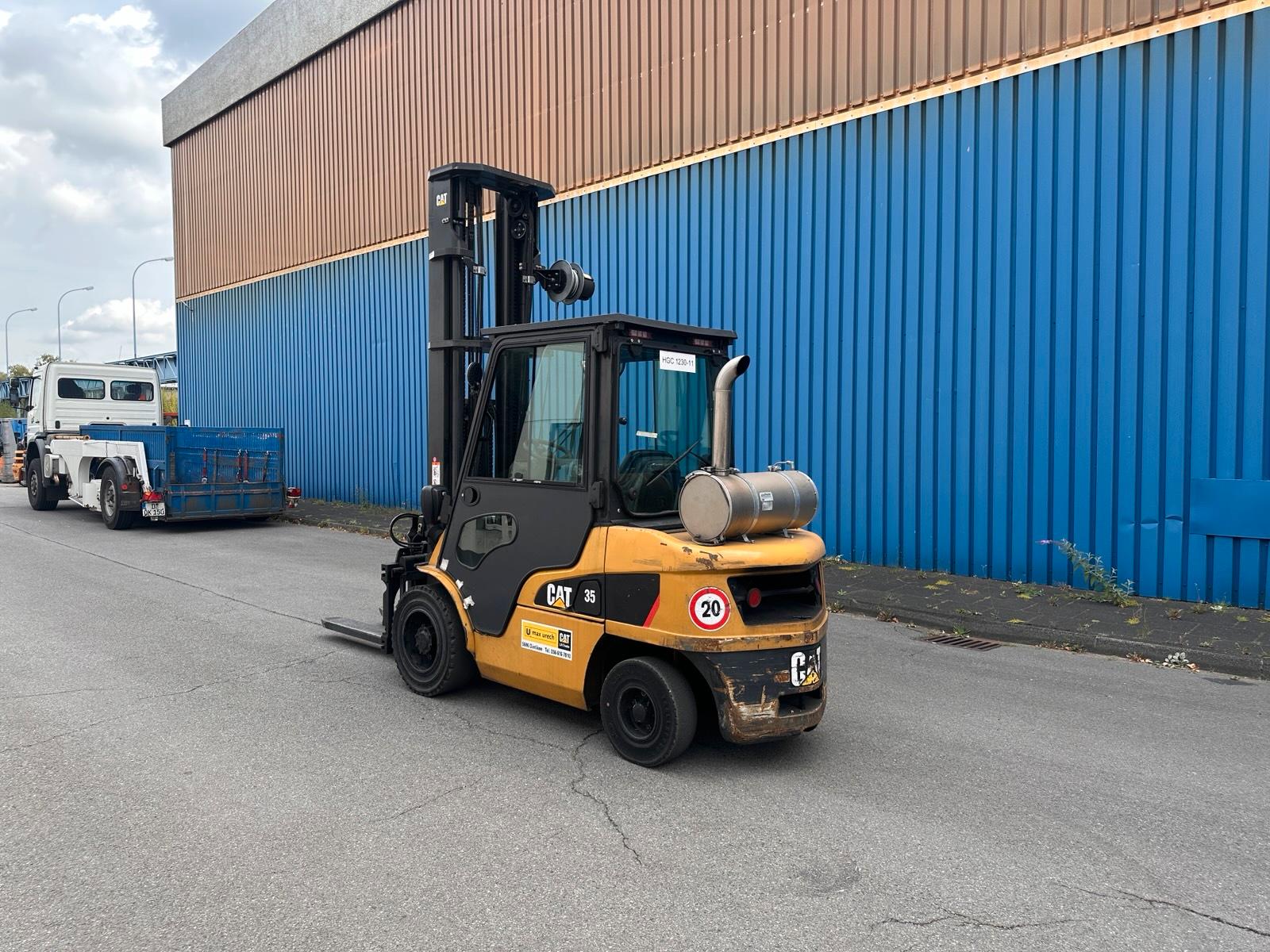 CAT DP35 N Diesel Gabelstapler Triplex 7000mm Hub ZVG Bild 4