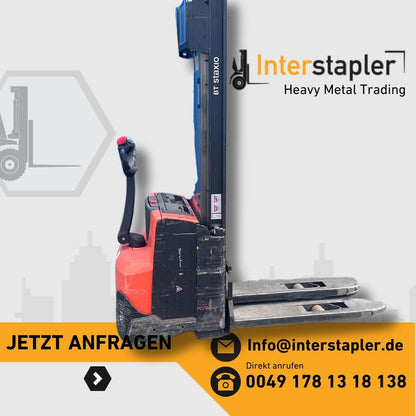 Toyota SWE140 3255mm Hub Elektro Stapler Hochhubwagen 2017 Bild 1