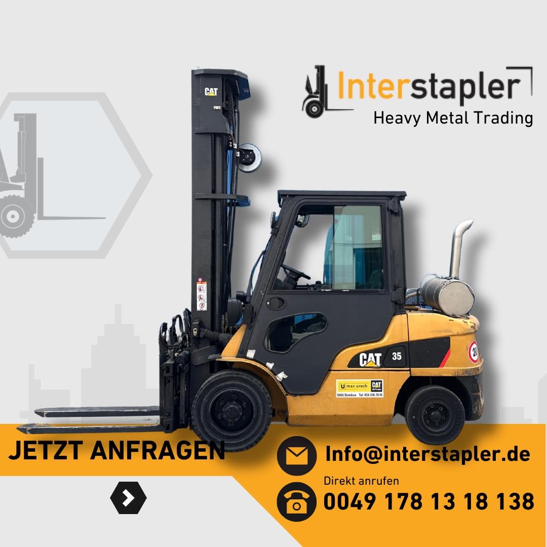 CAT DP35 N Diesel Gabelstapler Triplex 7000mm Hub ZVG Bild 1
