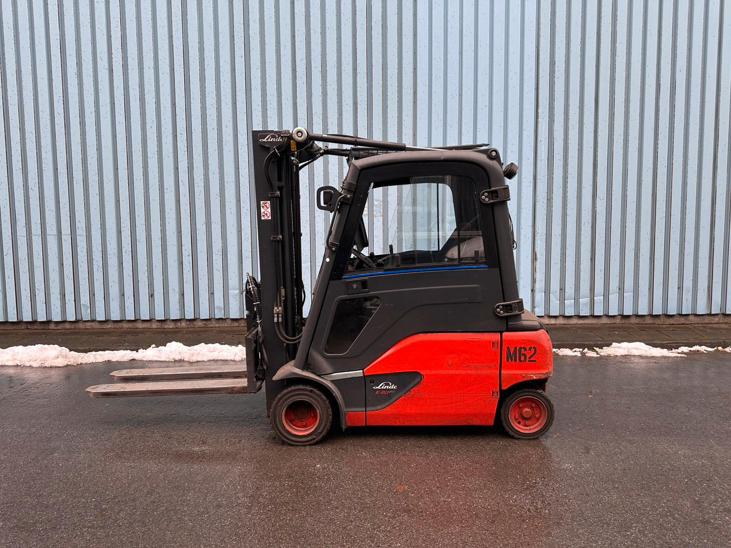 Linde E20PL Triplex 4625mm hub Voll 2Ton Elektro Gabelstapler Bild 3