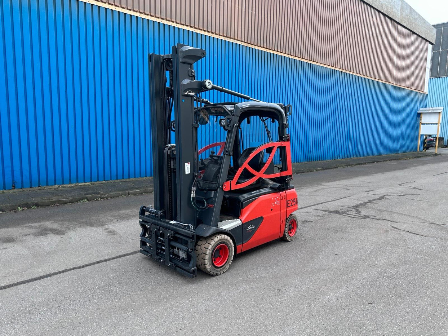 Linde E20PL-02 386 Triplex 5475mm Hub. Elektro Stapler Bild 3