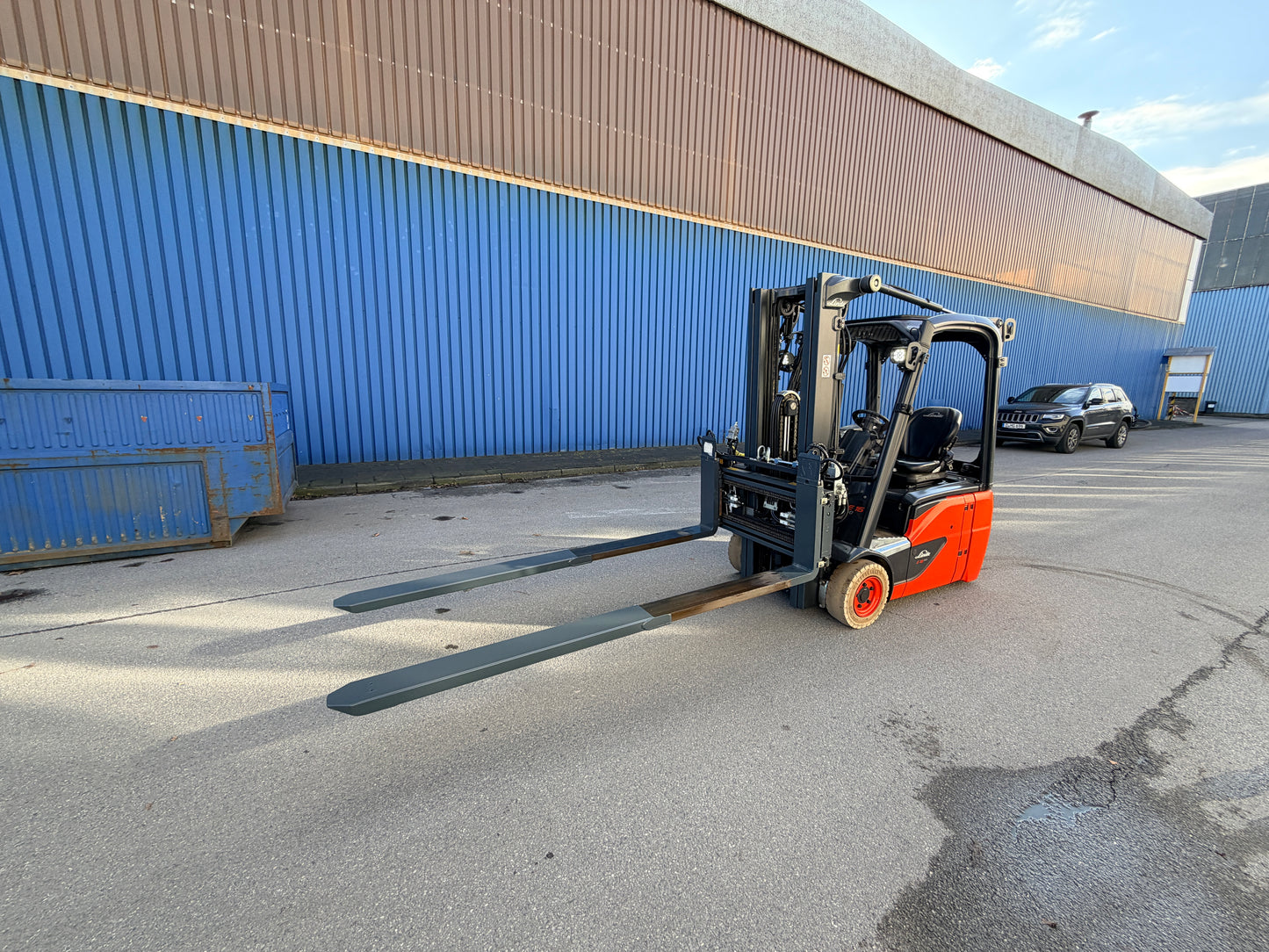 Linde E16 Triplex 4625mm Vorschubgabeln Zinkenversteller