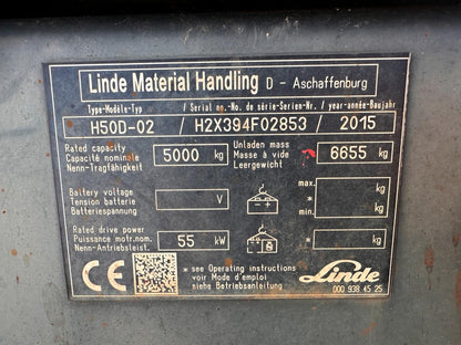 Linde H50D-02 Diesel Gabelstapler 3400mm Hub DZH Drehgerät Bild 14