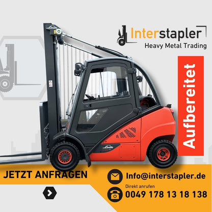 Linde H25T 2017 Triplex 6465mm Hub Gas Gabelstapler Stapler Bild 1