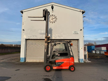 Linde E35HL-01 Elektro 3,5t Gabelstapler Zinkenversteller Kabine Bild 9