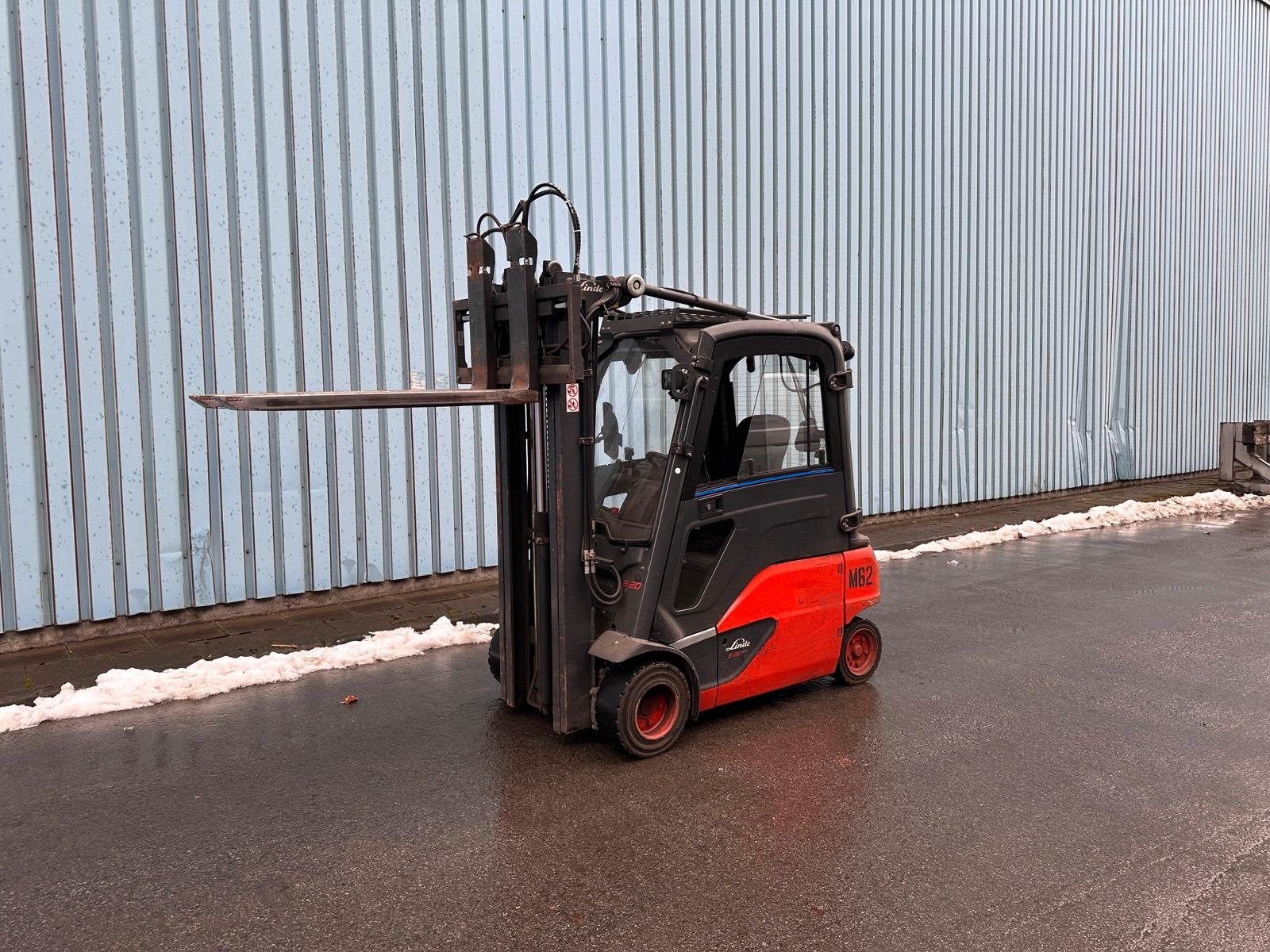 Linde E20PL Triplex 4625mm hub Voll 2Ton Elektro Gabelstapler Bild 5