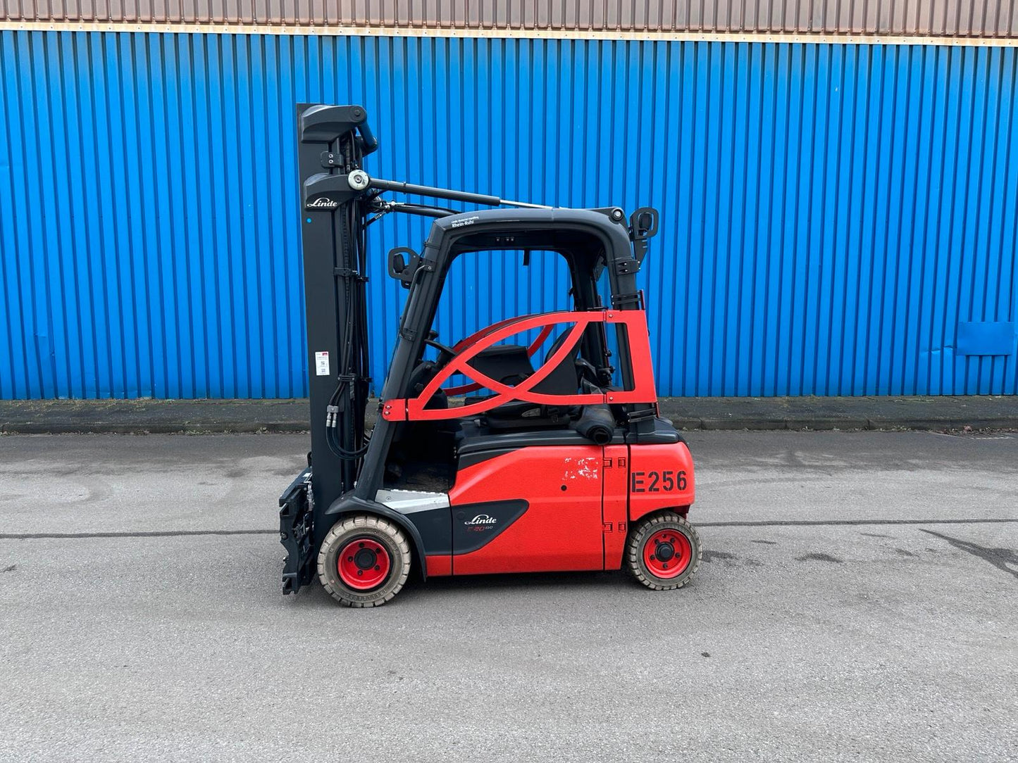Linde E20PL-02 386 Triplex 5475mm Hub. Elektro Stapler Bild 2