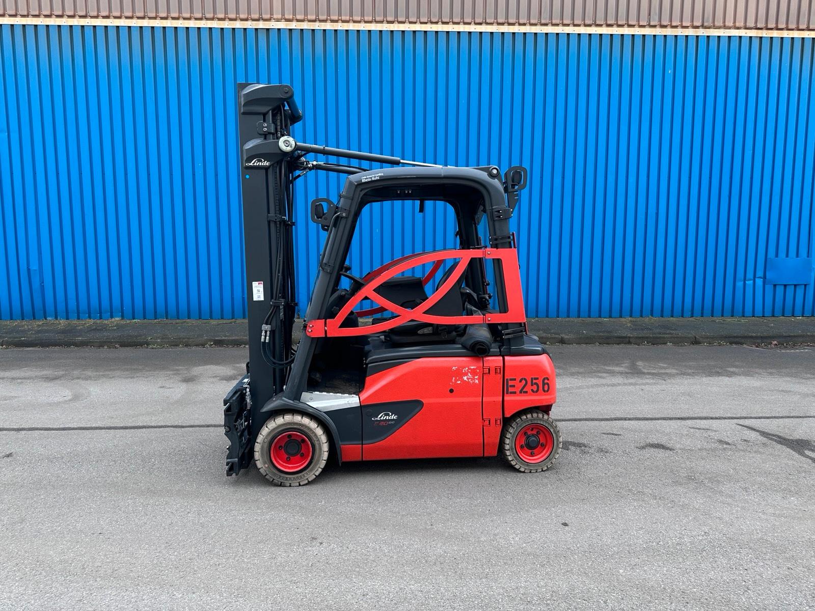 Linde E20PL-02 386 Triplex 5475mm Hub. Elektro Stapler Bild 2