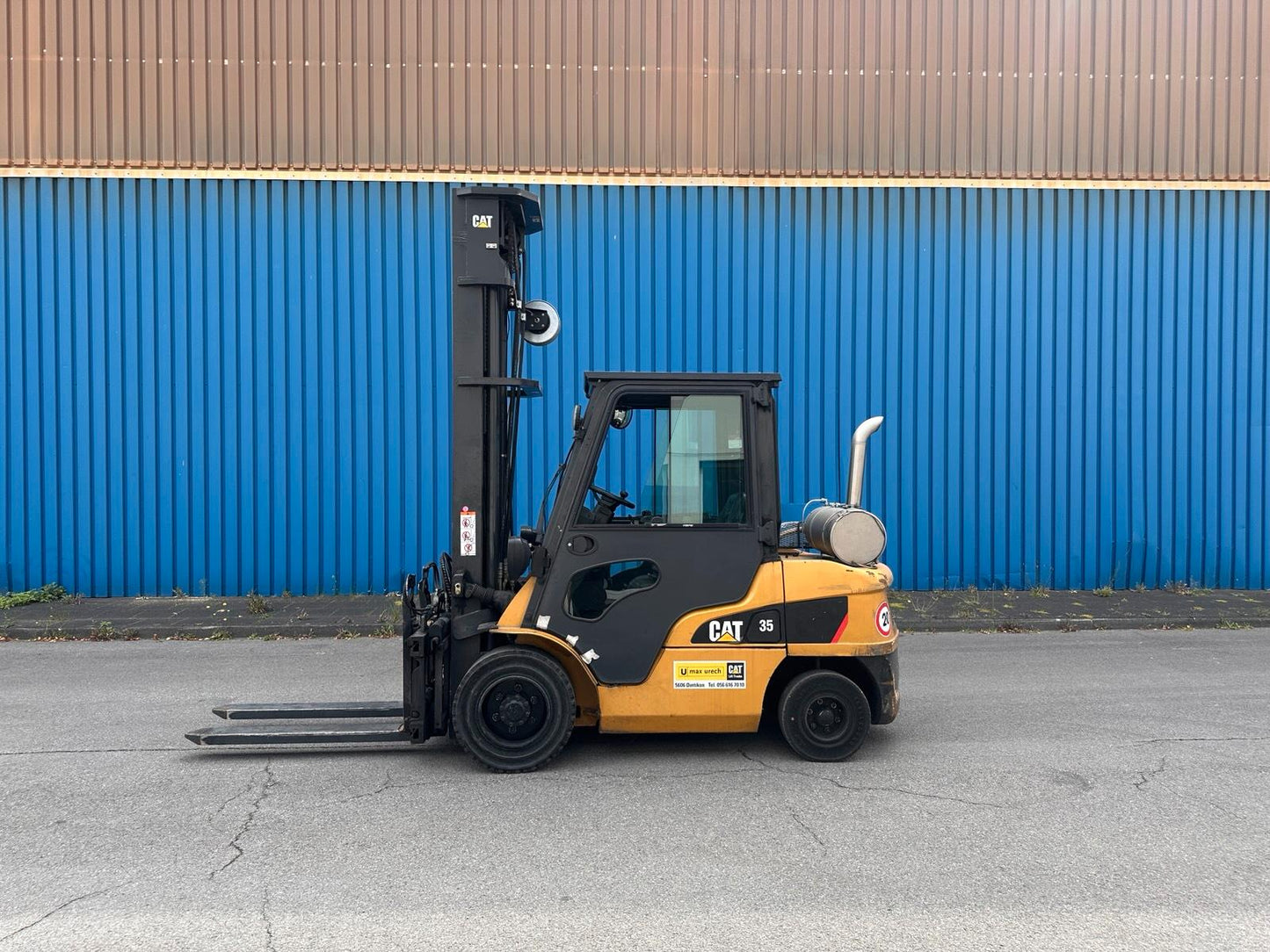CAT DP35 N Diesel Gabelstapler Triplex 7000mm Hub ZVG Bild 2