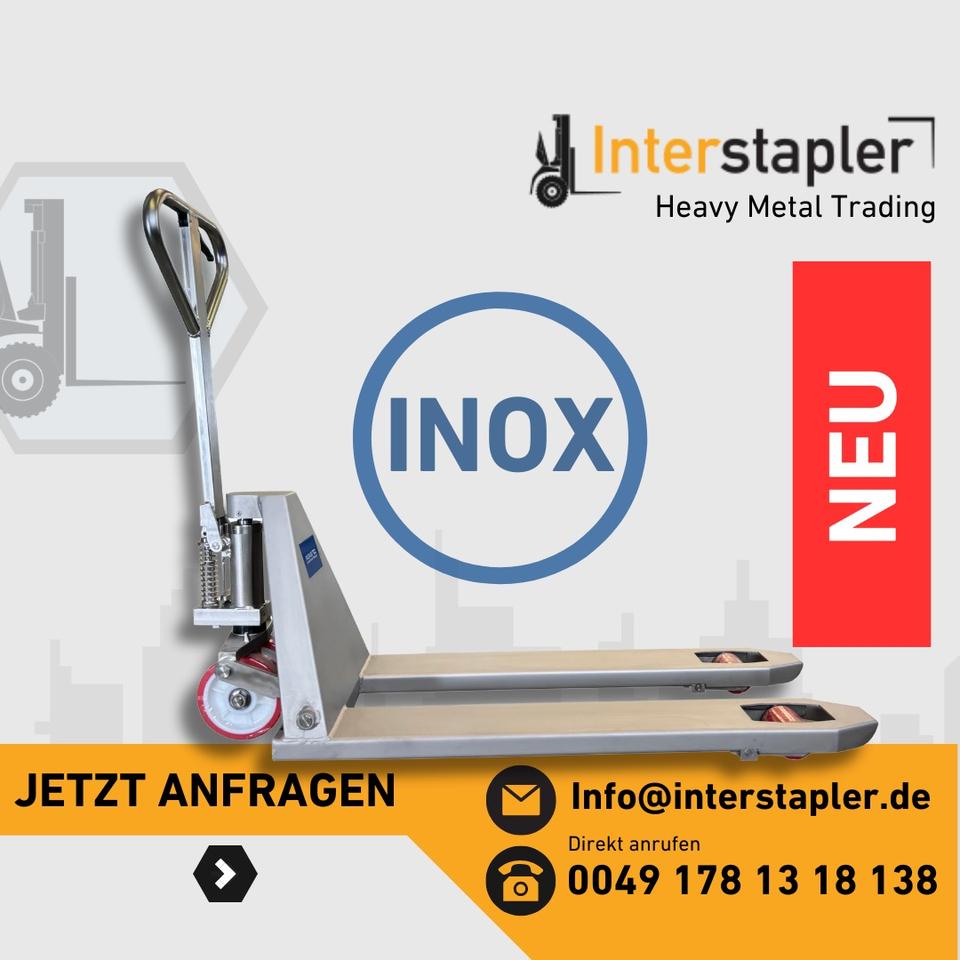 Edelstahl INOX Handhubwagen BADA TM 20 Hubwagen Palettenhubwagen Bild 1