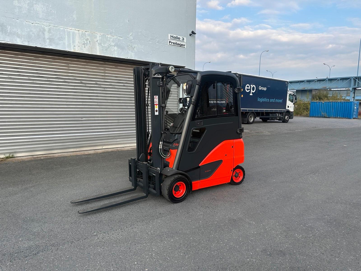Linde E20PH-02 Elektro Gabelstapler 2ton. 2020 3150mm Hub Bild 3