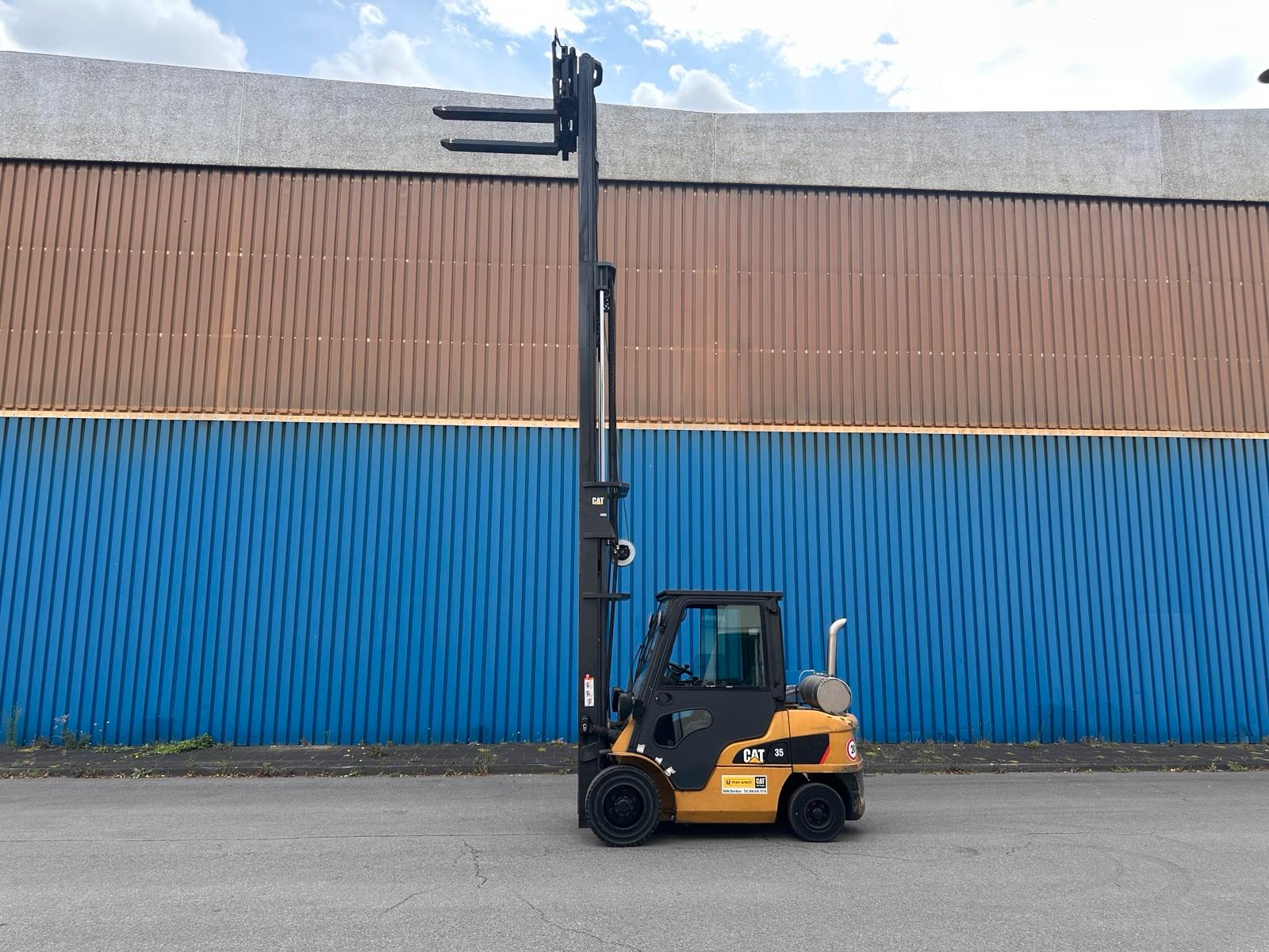CAT DP35 N Diesel Gabelstapler Triplex 7000mm Hub ZVG Bild 6