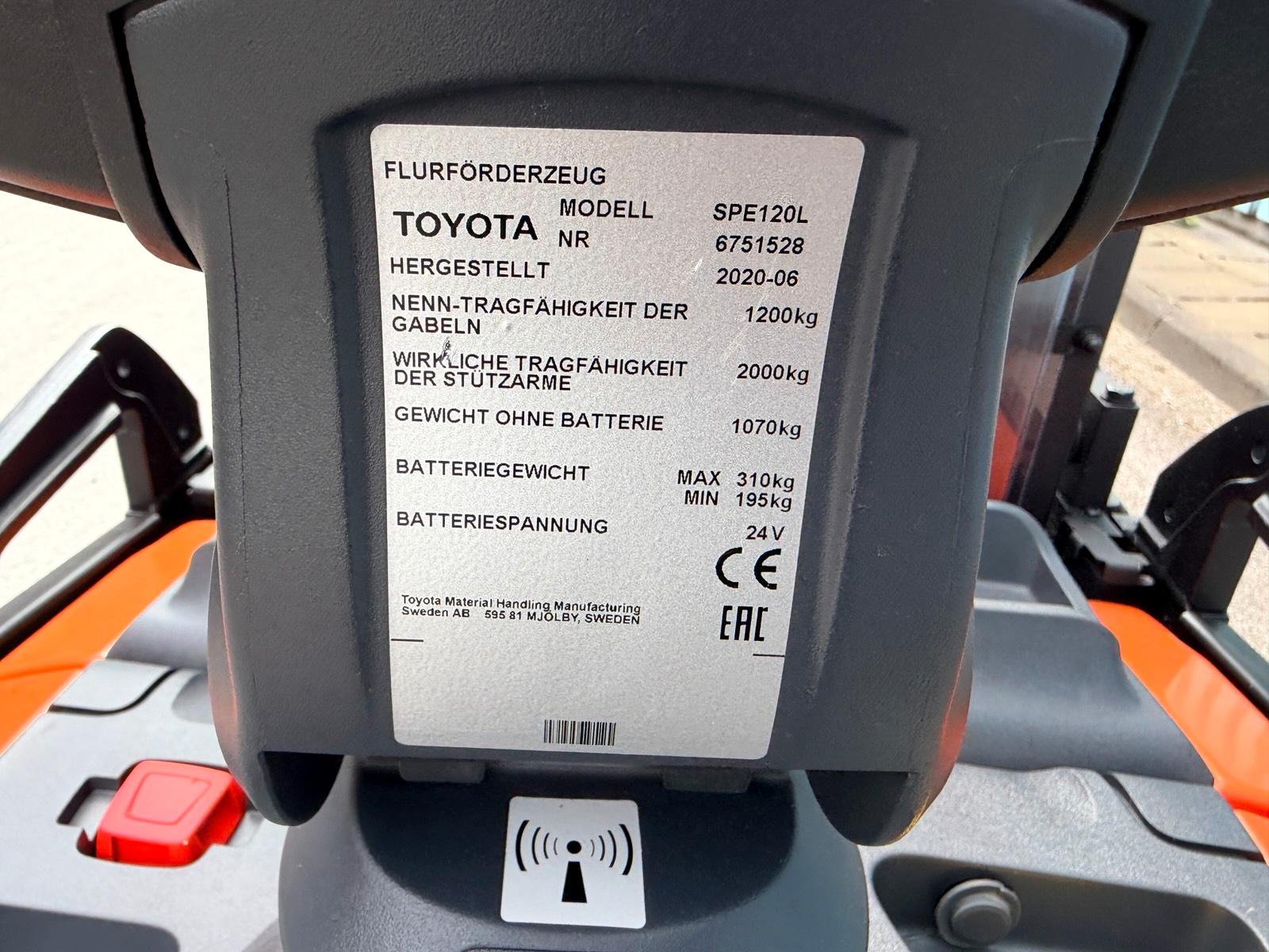 Toyota SPE160L Triplex 4800mm hub 2020 Klappplatform Bild 14