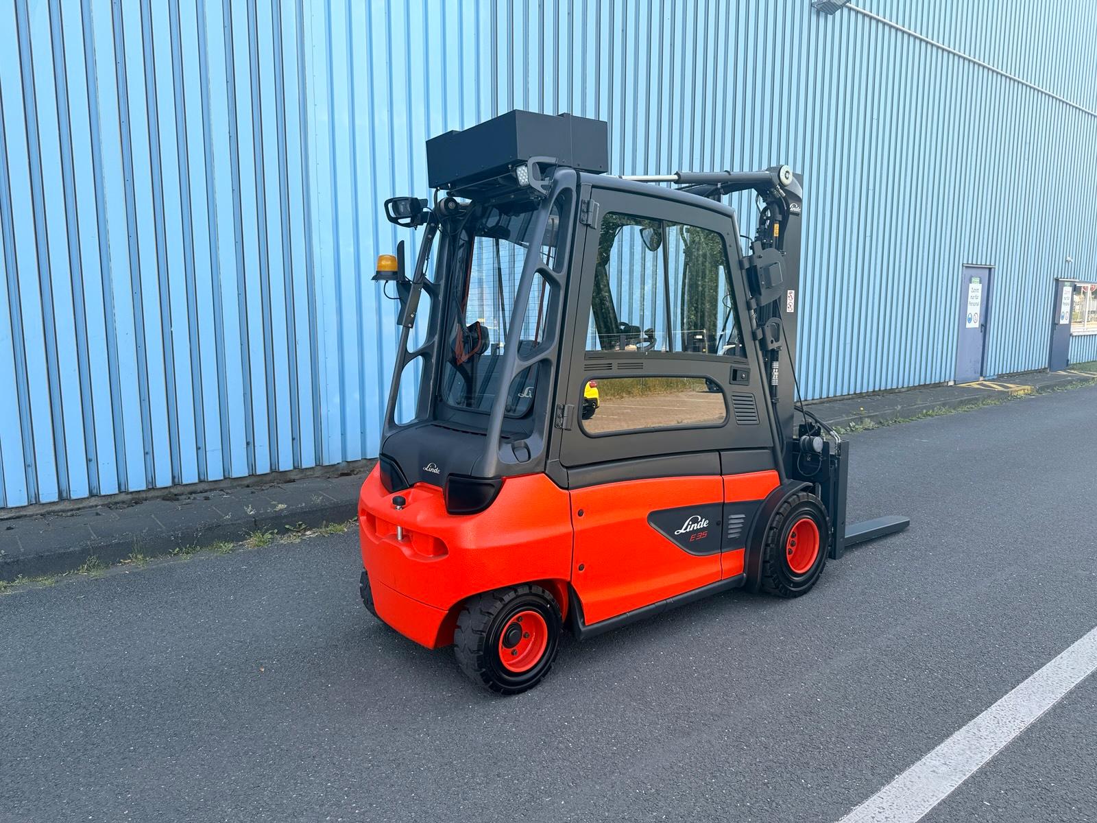 Linde E35L-01 Elektro Gabelstapler Zinkenversteller Gabelverlängerung Hydraulisch Bild 14