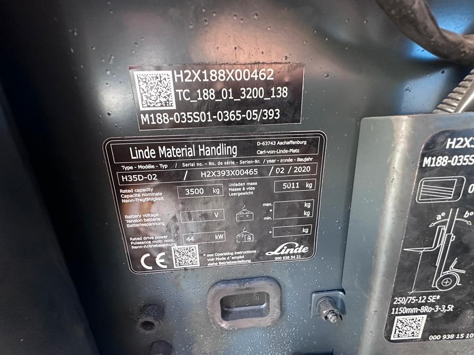 Linde H35D-02 393 Diesel 3650mm 2020 Gabelstapler Bild 10