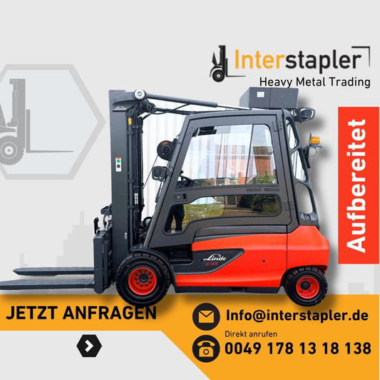 Linde E35L-01 Elektro Gabelstapler Zinkenversteller Gabelverlängerung Hydraulisch Bild 1