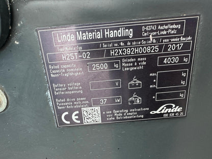 Linde H25T 2017 Triplex 6465mm Hub Gas Gabelstapler Stapler Bild 13