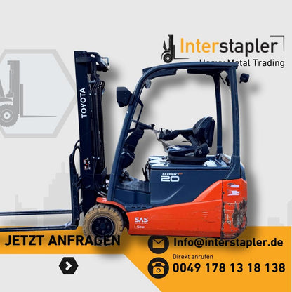 Toyota 8FBE20T Duplex 3300 Elektro Gabelstapler 2T Bild 1